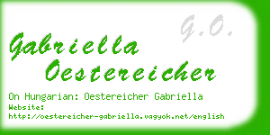 gabriella oestereicher business card